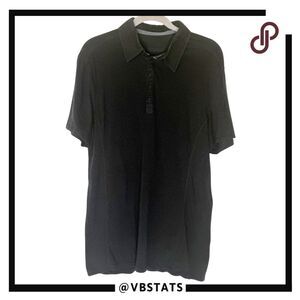 Hylete Men's‎ Short Sleeve Bamboo Rayon Blend Stretch Polo Shirt Black Large